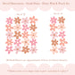 Pip+Phee Daisy Fabric Wall Decals - Small Size - Dusty Peach & Pink Colours
