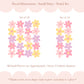 Pip+Phee Daisy Fabric Wall Decals - Small Size - Pastel Colours