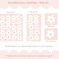 Pip+Phee Daisy Fabric Wall Decals - Reusable - Small Size - White Daisy Set