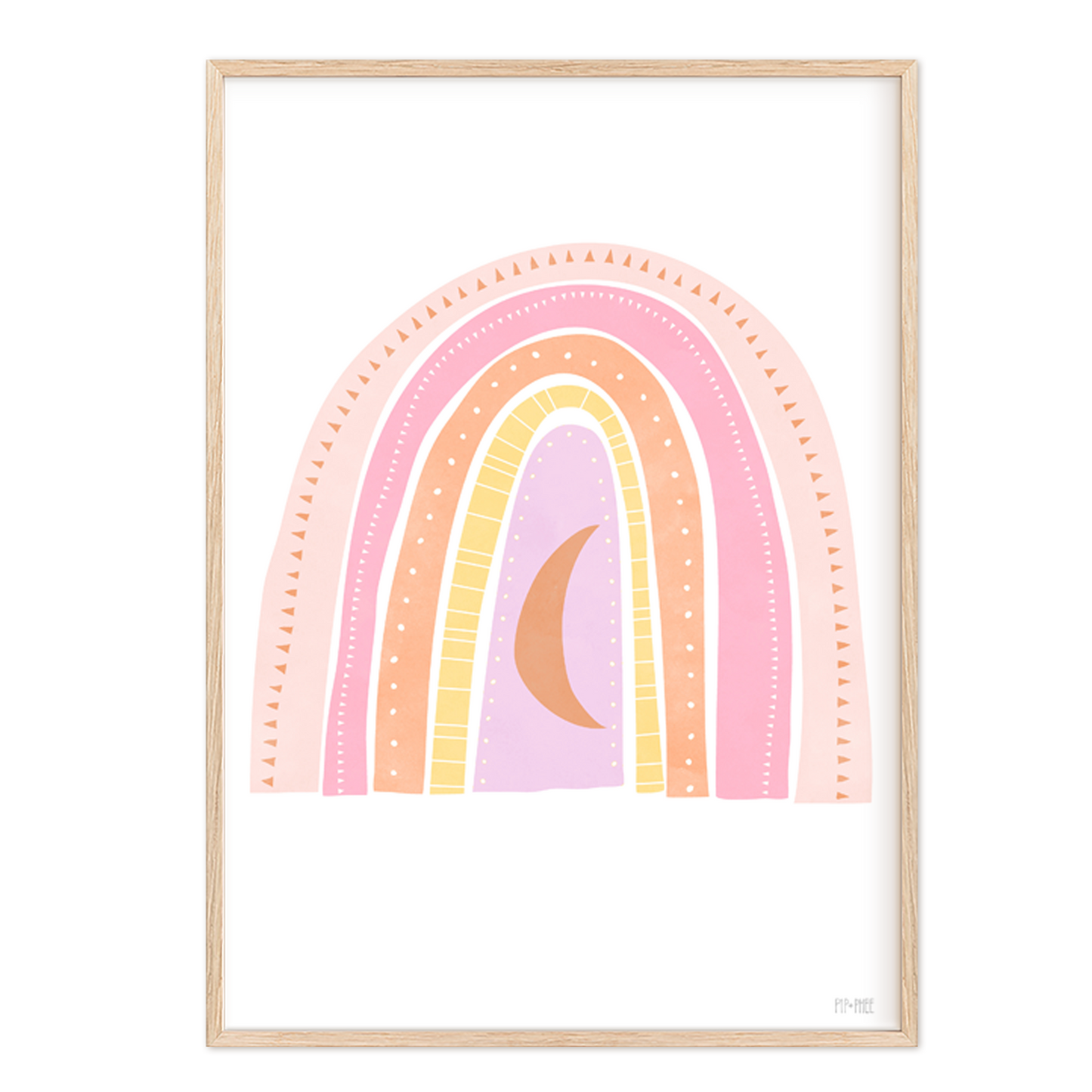 Pip+Phee Spring Rainbow Art Print - Pastels