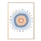 Pip+Phee Spring Sun Art Print - Dusty Blue