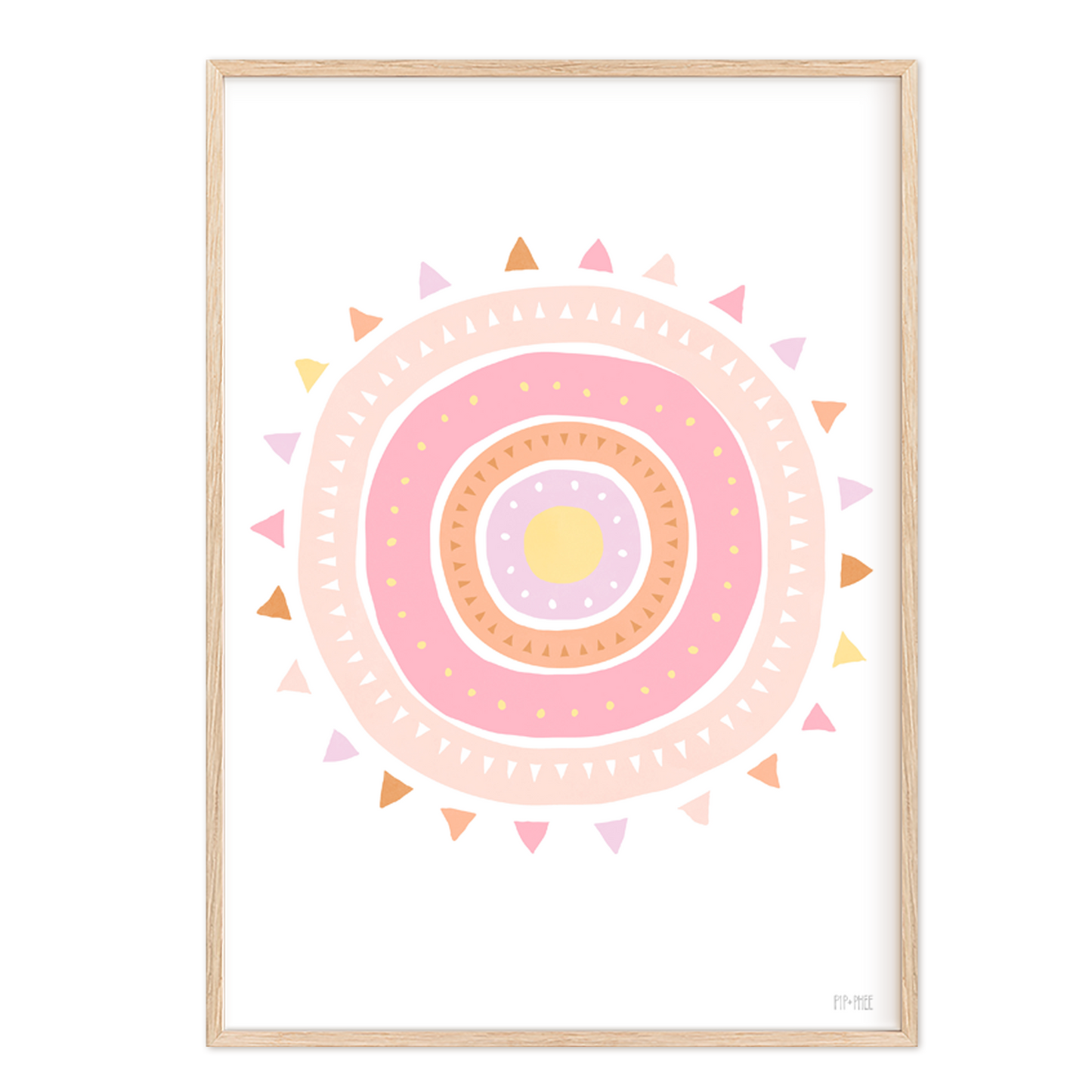 Pip+Phee Spring Sun Art Print - Pastels