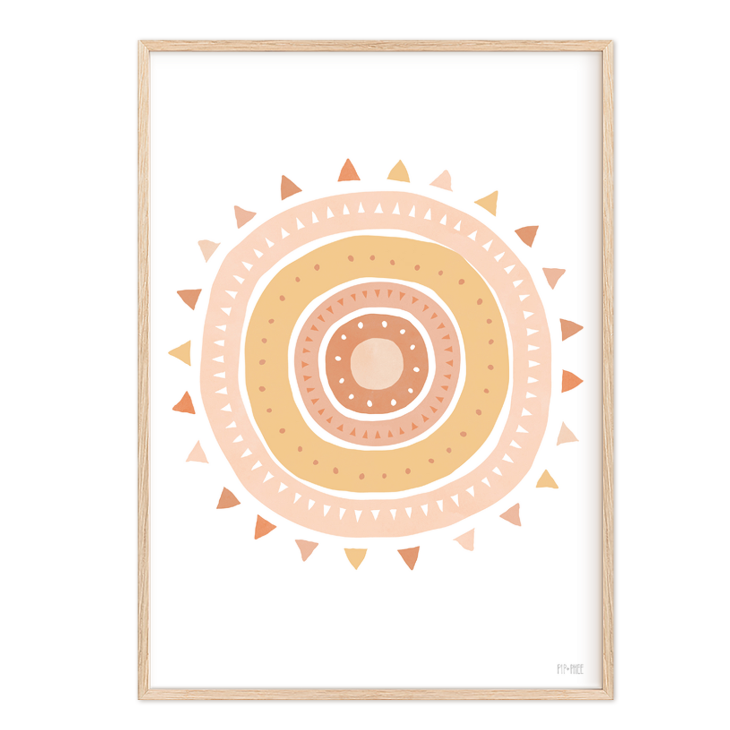 Pip+Phee Spring Sun Art Print - Sand