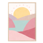 Pip+Phee Sunny Days Mountain Art Print - Dusty Pink