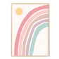 Pip+Phee Sunny Days Rainbow Art Print - Dusty Pink