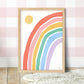 Pip+Phee Sunny Days Rainbow Art Print - Brights
