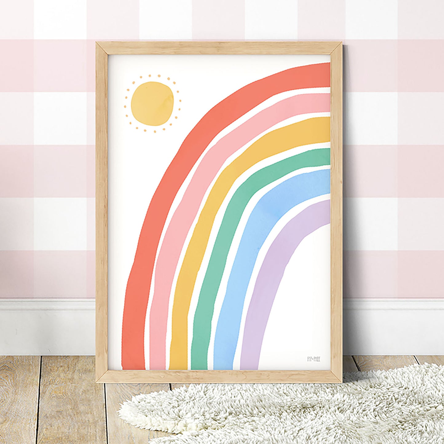 Pip+Phee Sunny Days Rainbow Art Print - Brights
