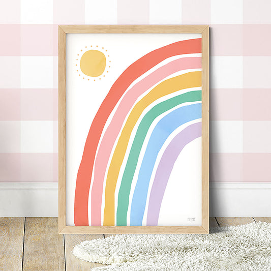 Pip+Phee Sunny Days Rainbow Art Print - Brights