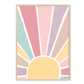 Pip+Phee Sunny Days Sunburst Art Print - Dusty Pink