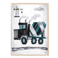 Pip+Phee Teal Construction Truck Art Print
