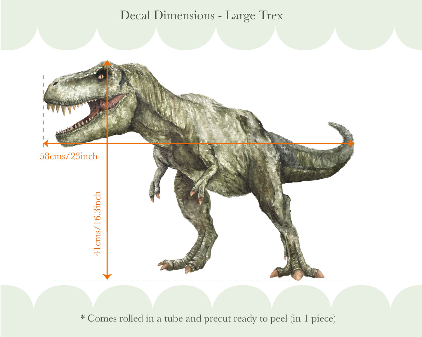 Pip+Phee Dinosaur Fabric Wall Decals - Trex, Triceratops & Brontosaurus