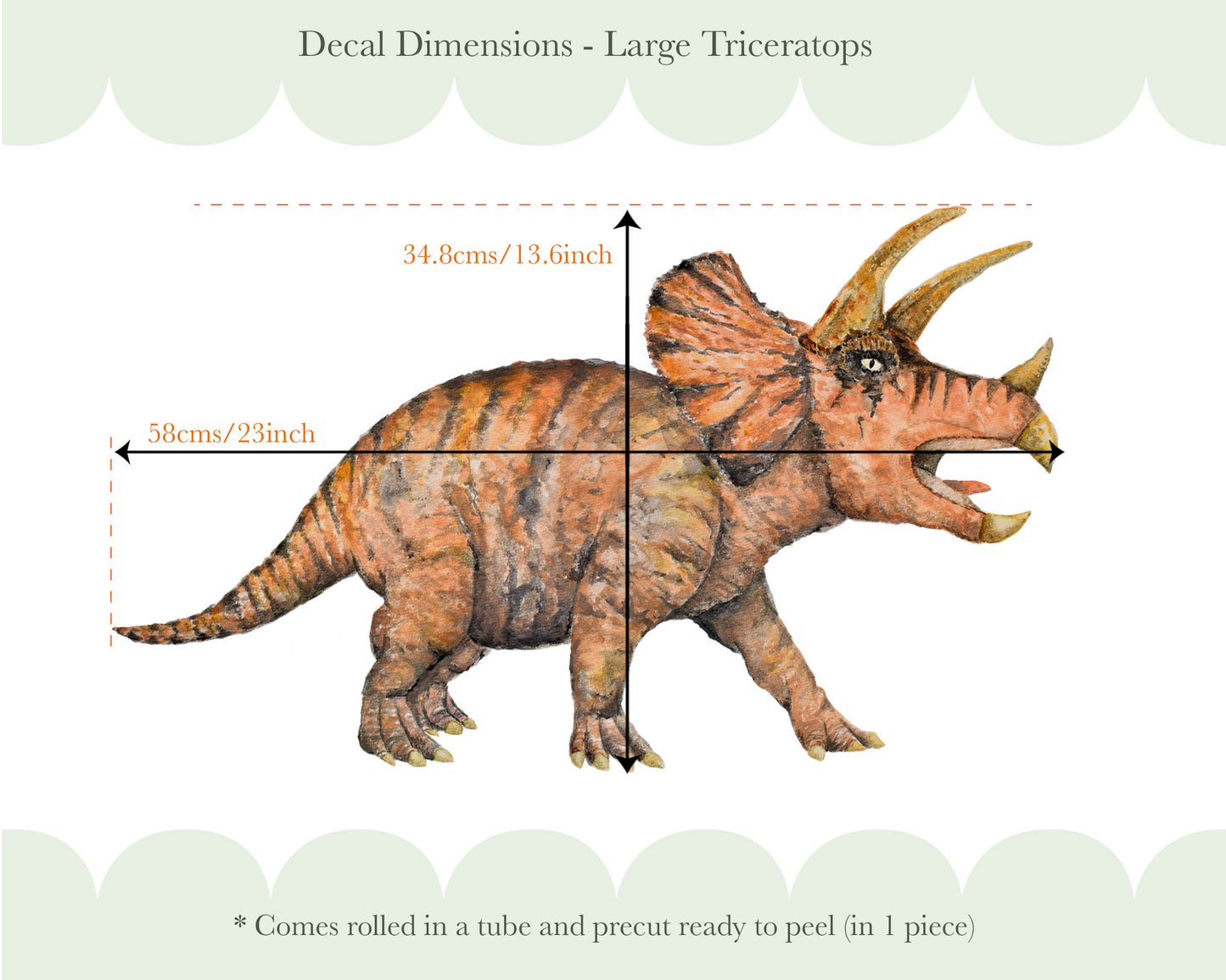 Pip+Phee Dinosaur Fabric Wall Decals - Trex, Triceratops & Brontosaurus