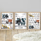 Pip+Phee Construction Truck Alphabet Art Print