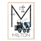 Pip+Phee Personalised Construction Truck Art Print - Different trucks to choose from
