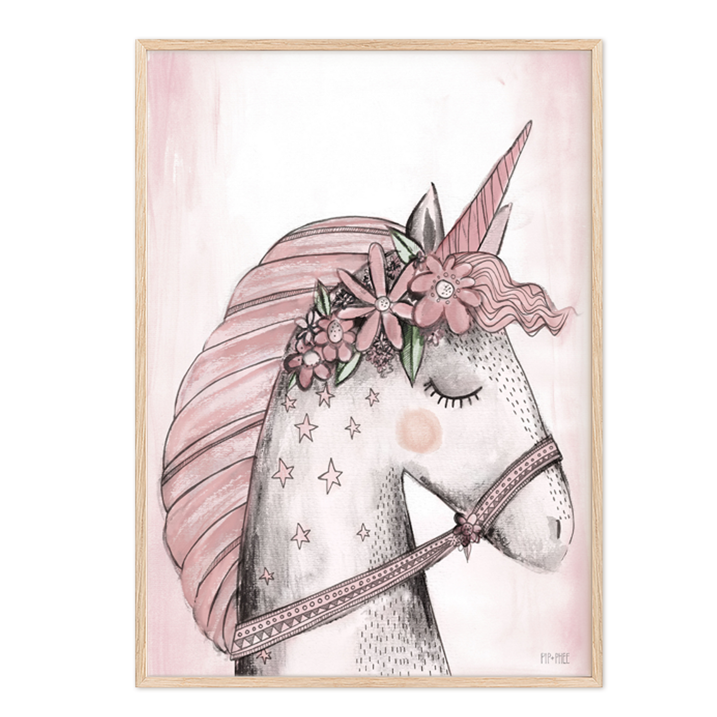 Pip+Phee Unicorn Art Print