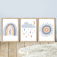 Pip+Phee Spring Rain Art Print - Dusty Blue