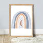 Pip+Phee Spring Rainbow Art Print - Dusty Blue
