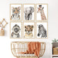 Pip+Phee Watercolour Jungle Lion Art Print