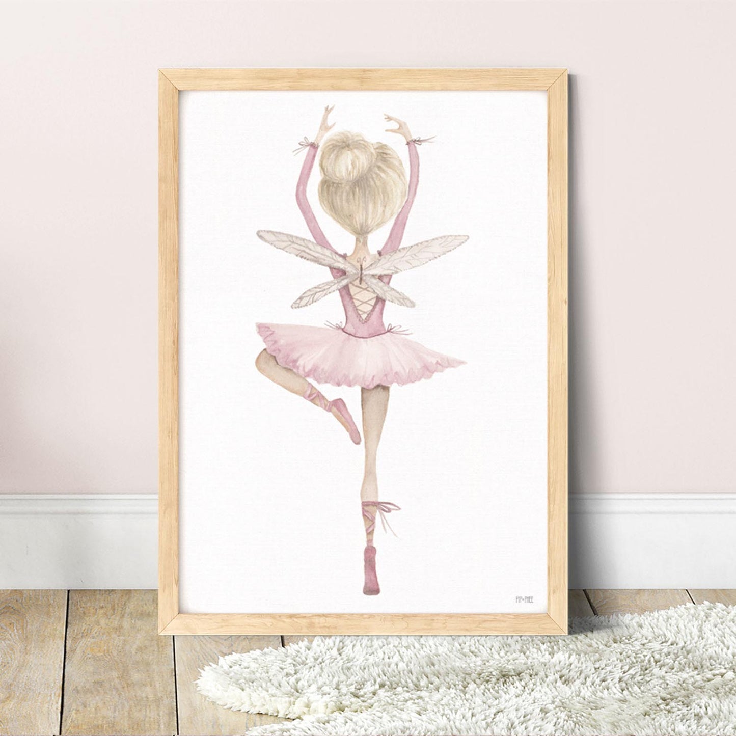 Pip+Phee Ballerina Trio Art Print