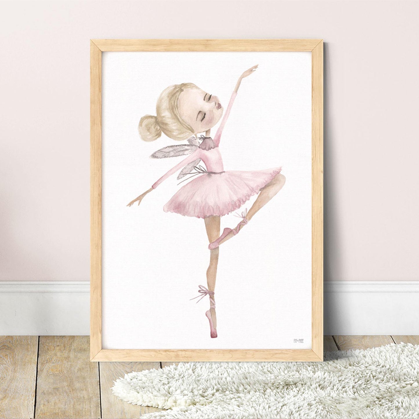 Pip+Phee Ballerina Trio Art Print