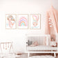 Pip+Phee Coral Mermaid Princess Dive Art Print - White Background