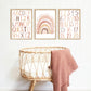Pip+Phee Watercolour Rainbow Art Print - Rusty Sand