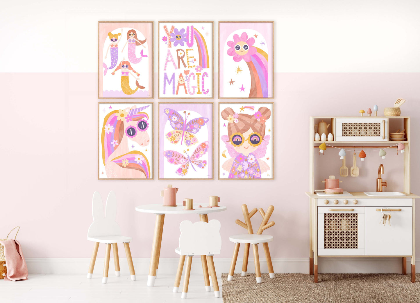 Pip+Phee Daisy Magic Butterflies Art Print