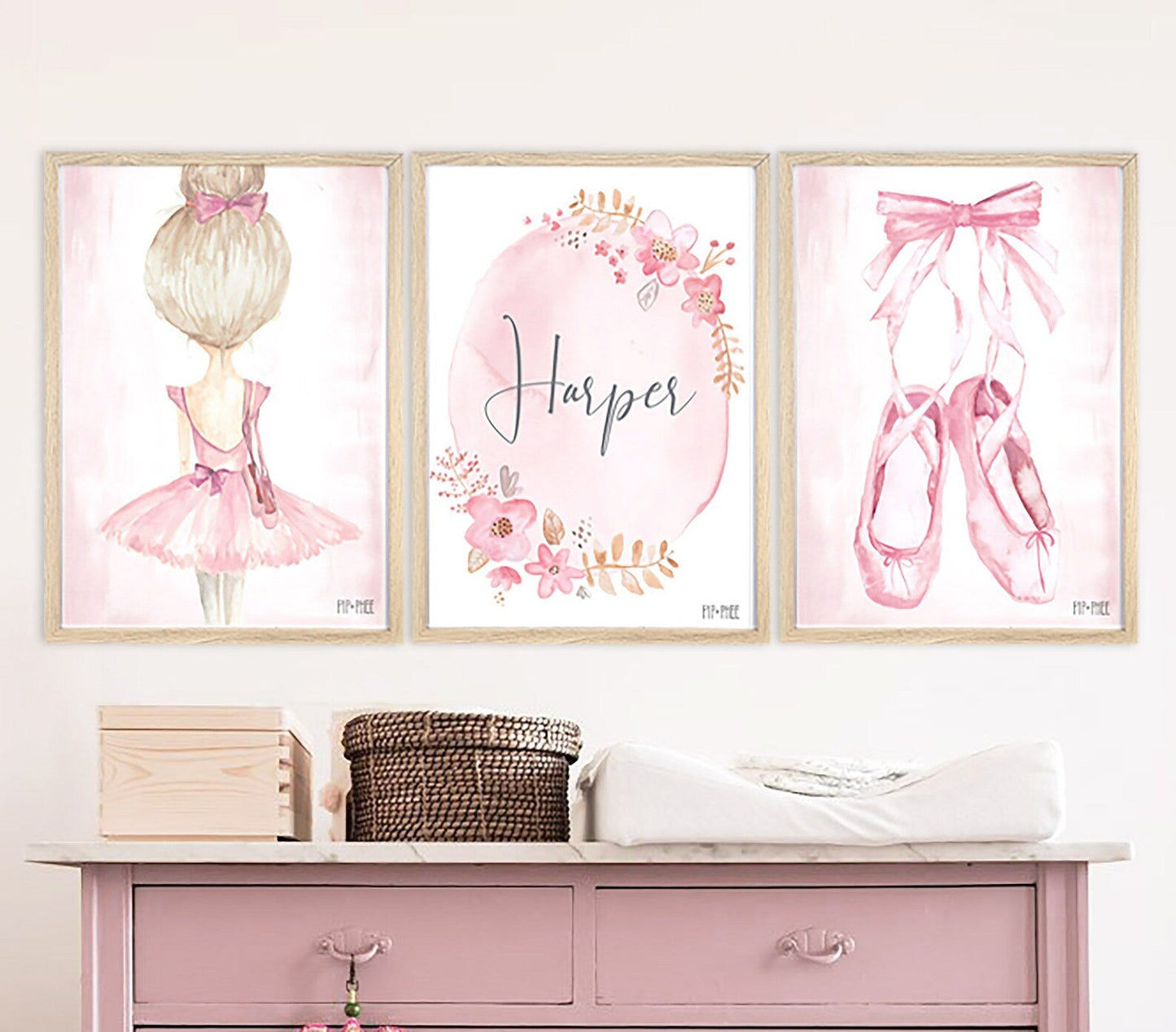 Pip+Phee Ballet Slippers Art Print