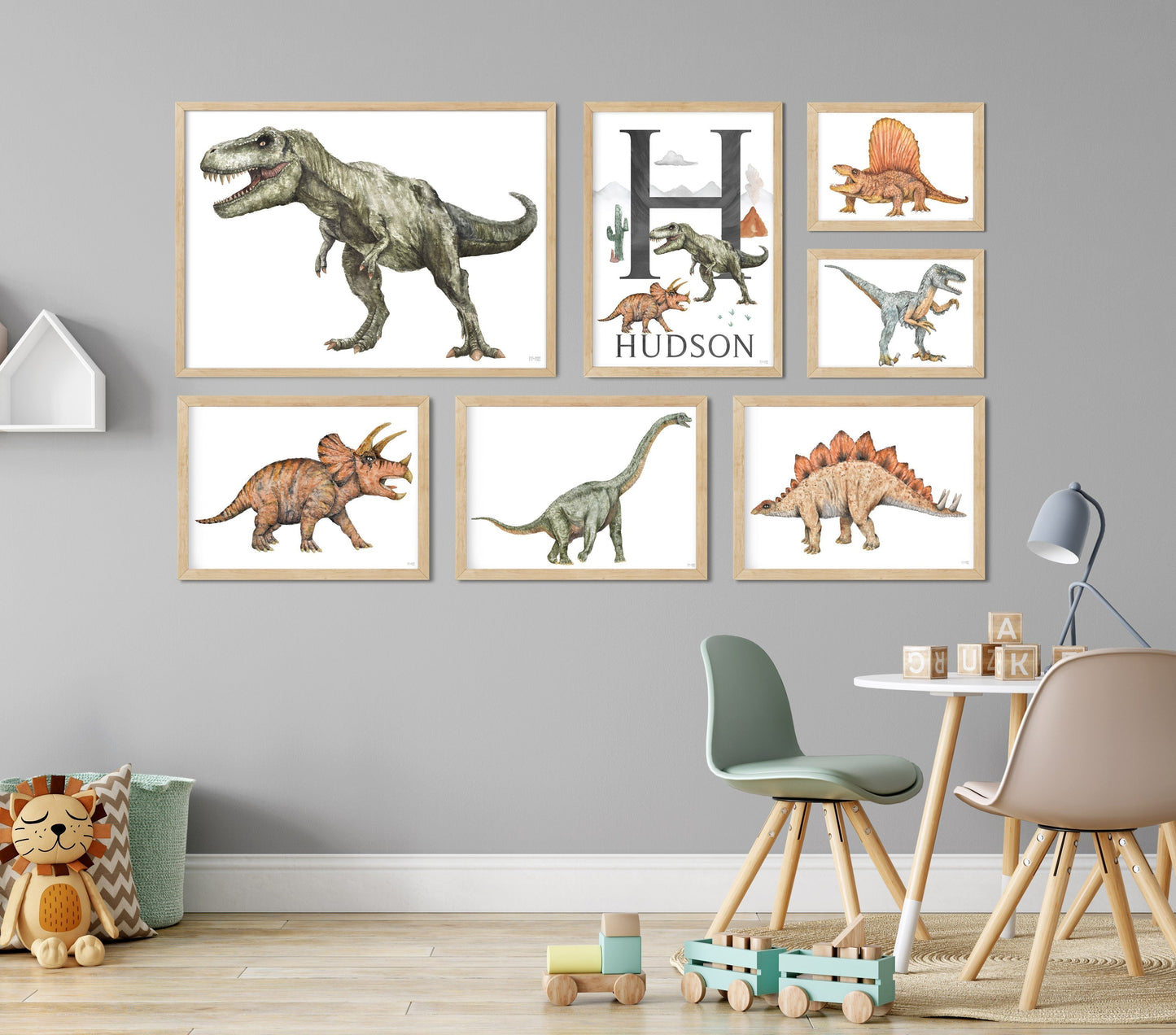 Pip+Phee Jurassic Dimetradon Art Print
