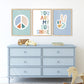 Pip+Phee You Are My Sunshine Art Print - Teal & Rust