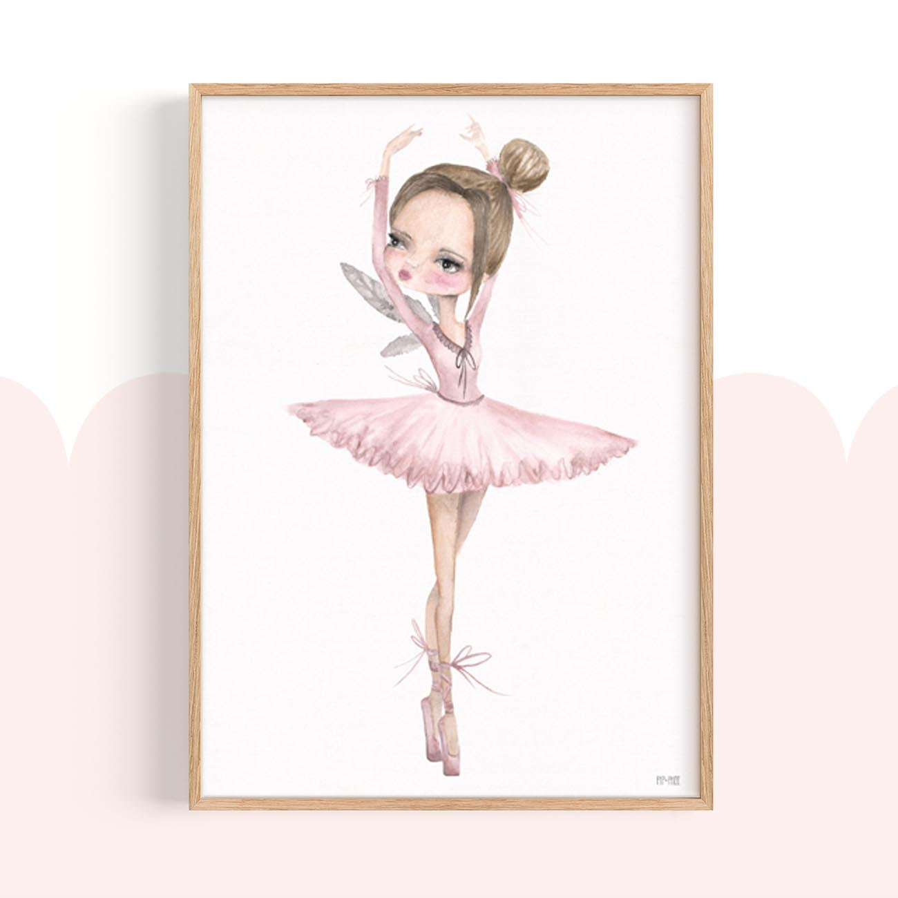 Pip+Phee Ballerina Trio Art Print