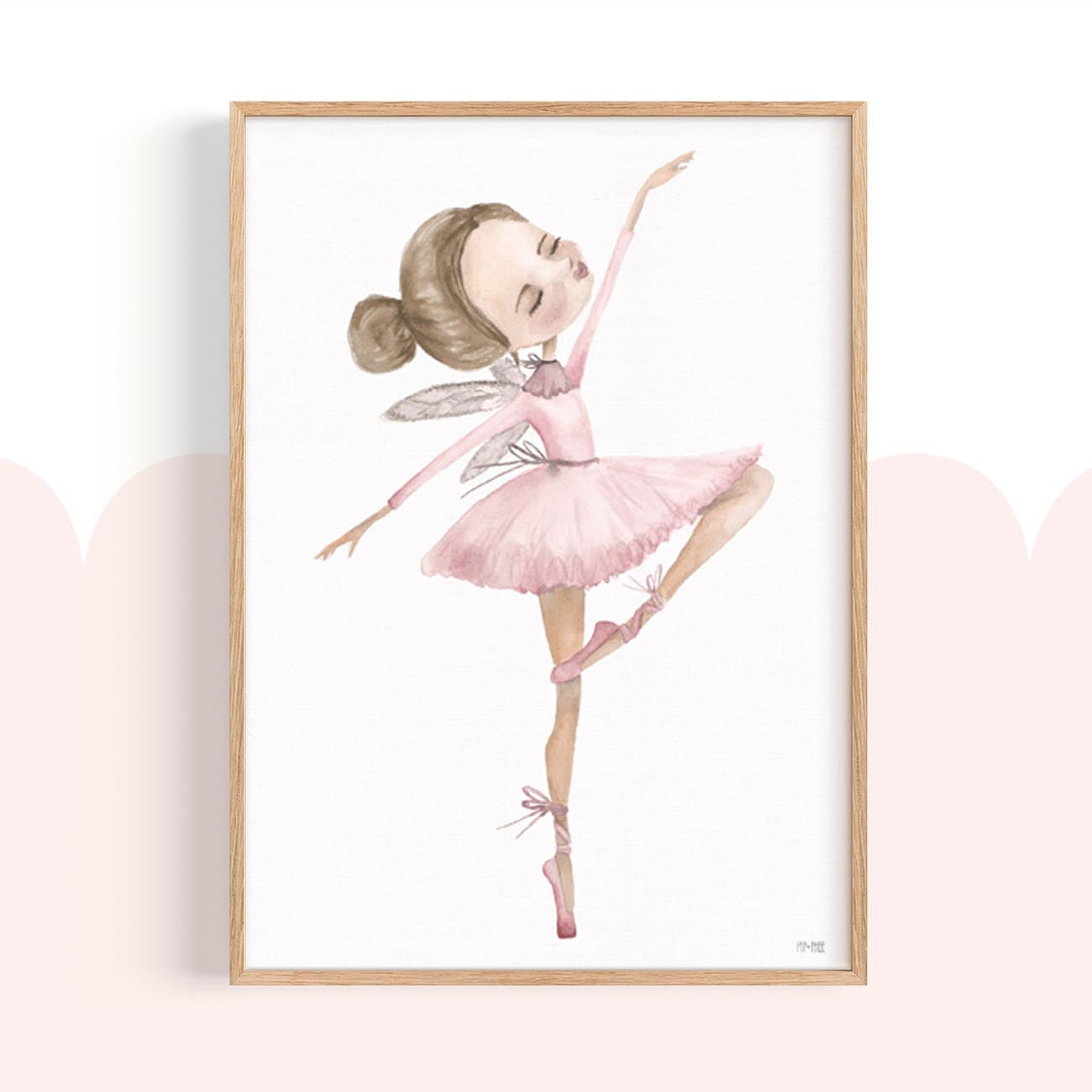 Pip+Phee Ballerina Trio Art Print