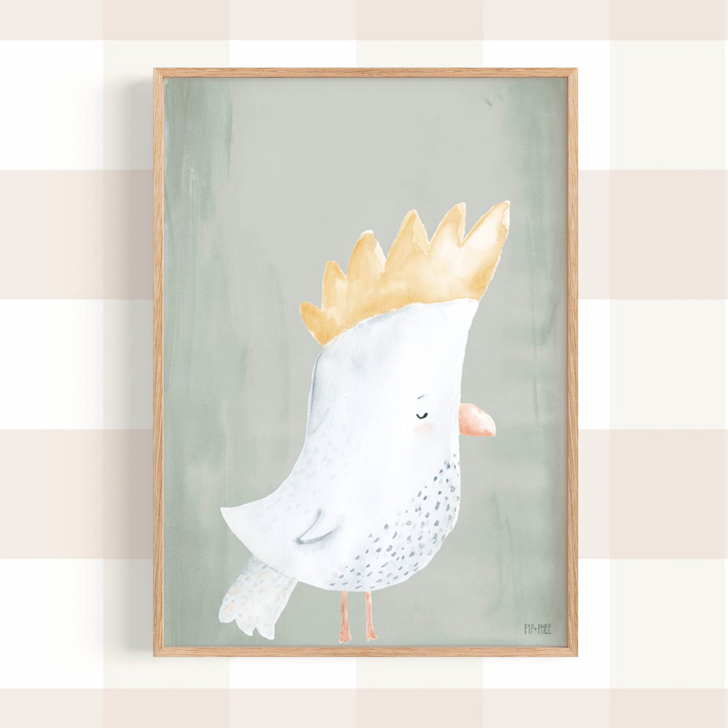 Pip+Phee Australian Animals Cockatoo Art Print