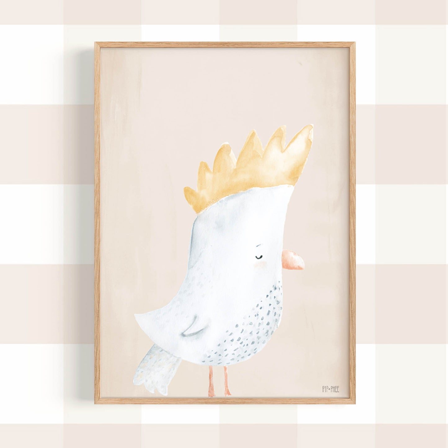 Pip+Phee Australian Animals Cockatoo Art Print
