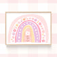 Pip+Phee Daisy Rainbow Art Print - Pastel