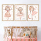 Pip+Phee Peach Princess Moon Balloon Art Print