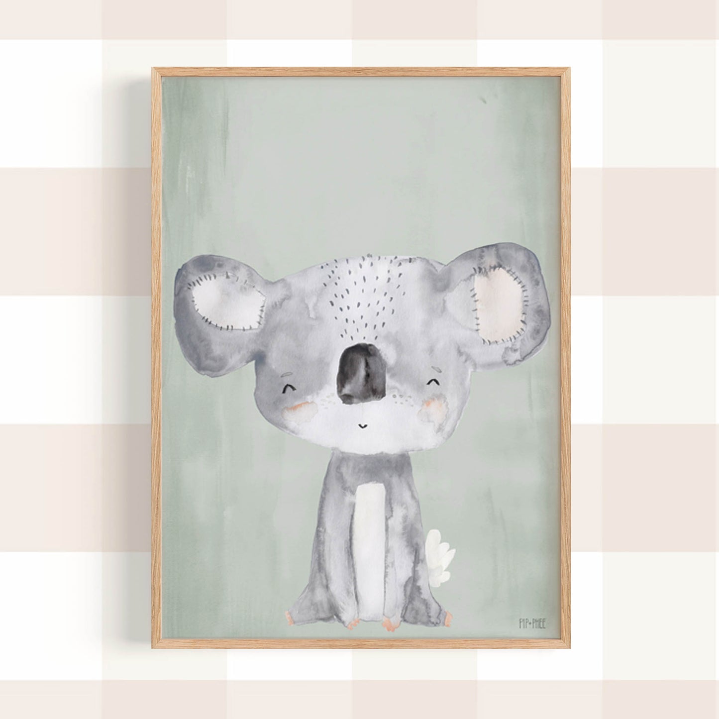Pip+Phee Australian Animals Koala Art Print