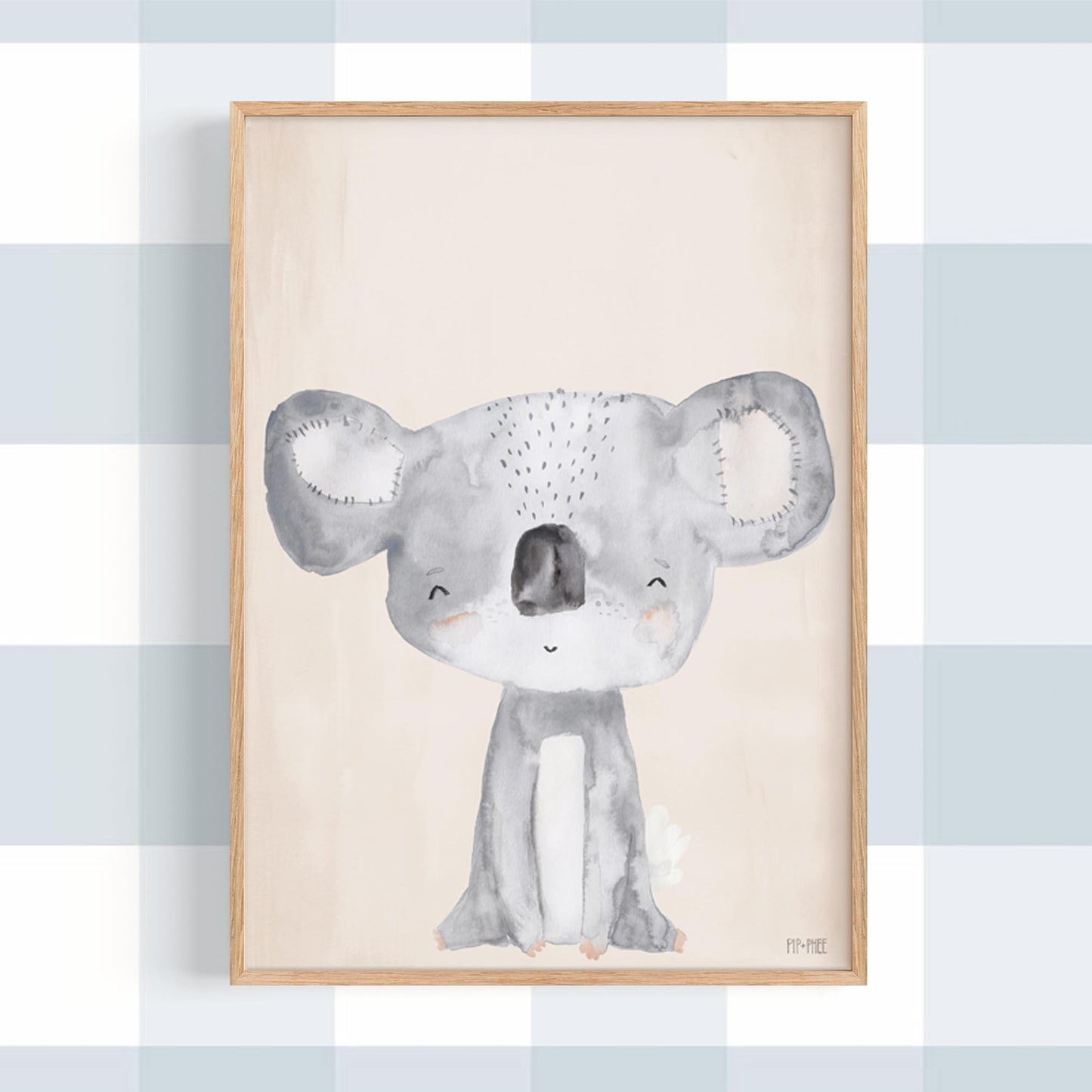 Pip+Phee Australian Animals Koala Art Print
