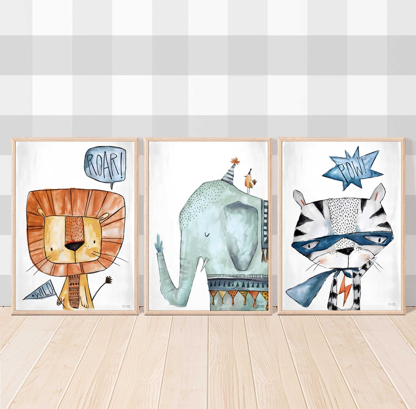 Pip+Phee Lion Roar Art Print