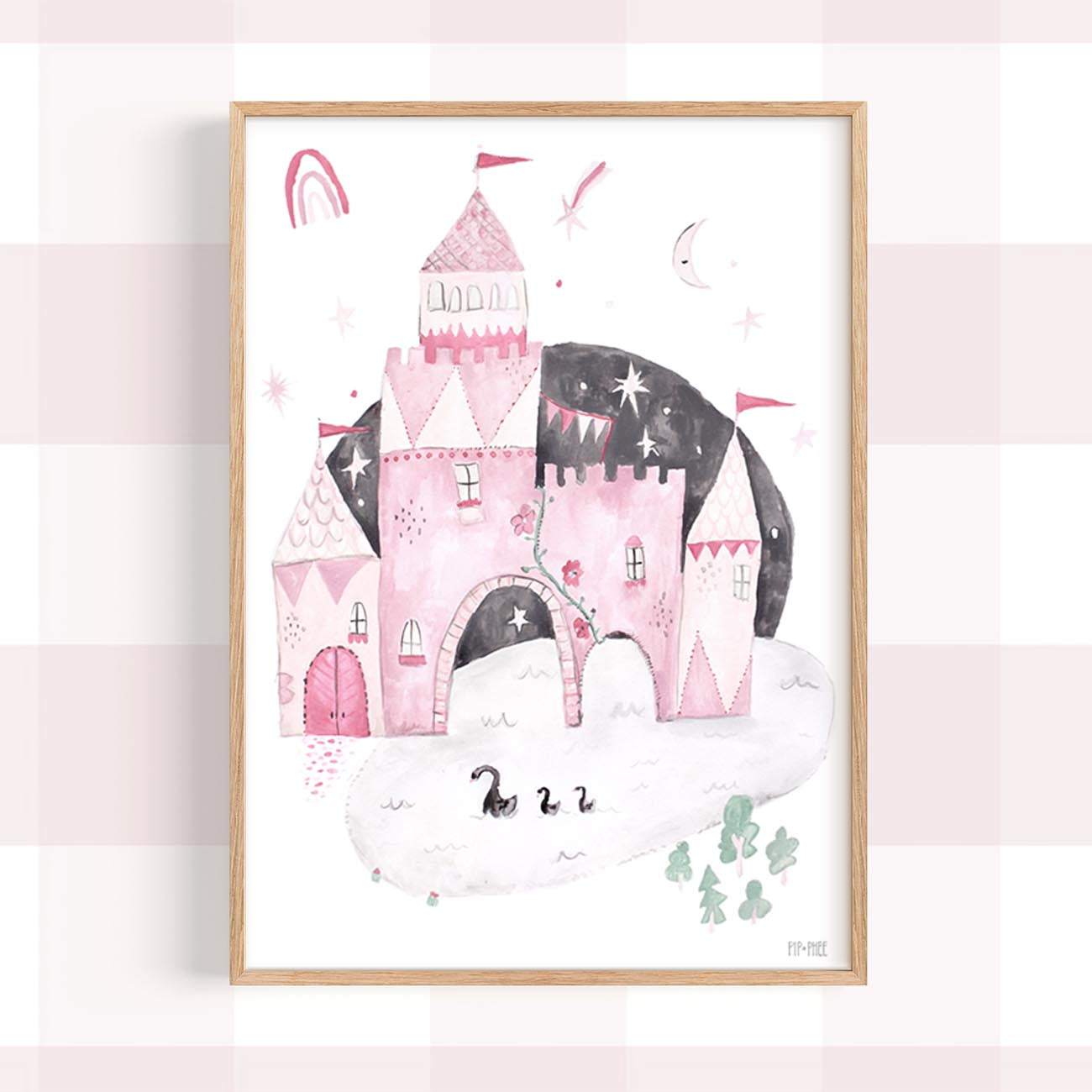 Pip+Phee Luna Castle Art Print