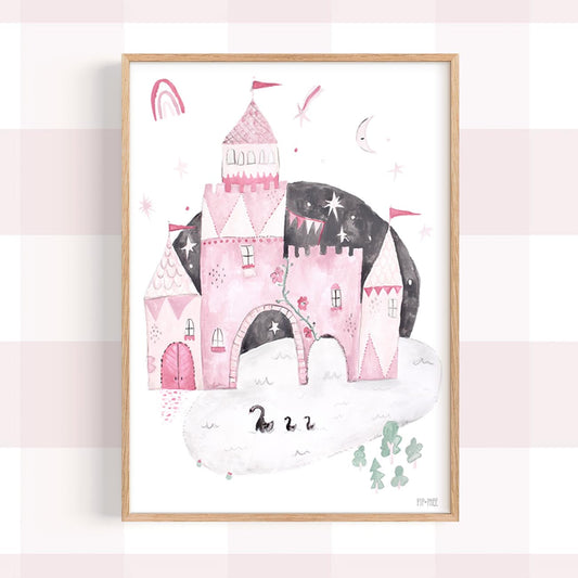 Pip+Phee Luna Castle Art Print