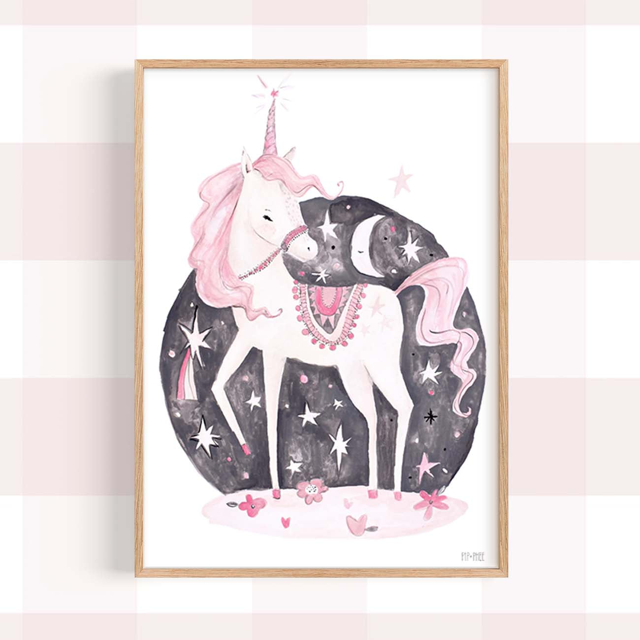 Pip+Phee Luna Unicorn Art Print