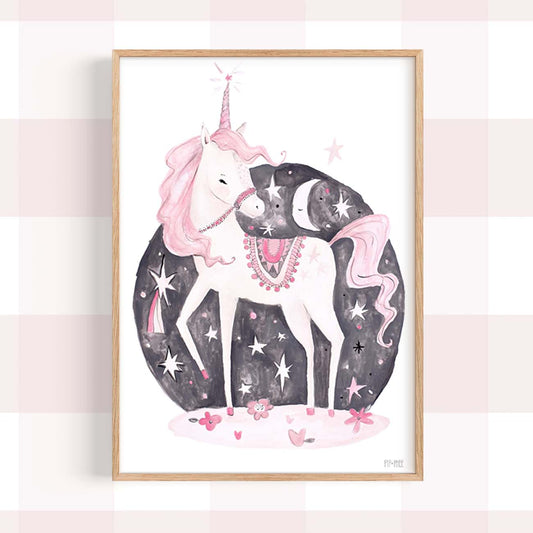 Pip+Phee Luna Unicorn Art Print