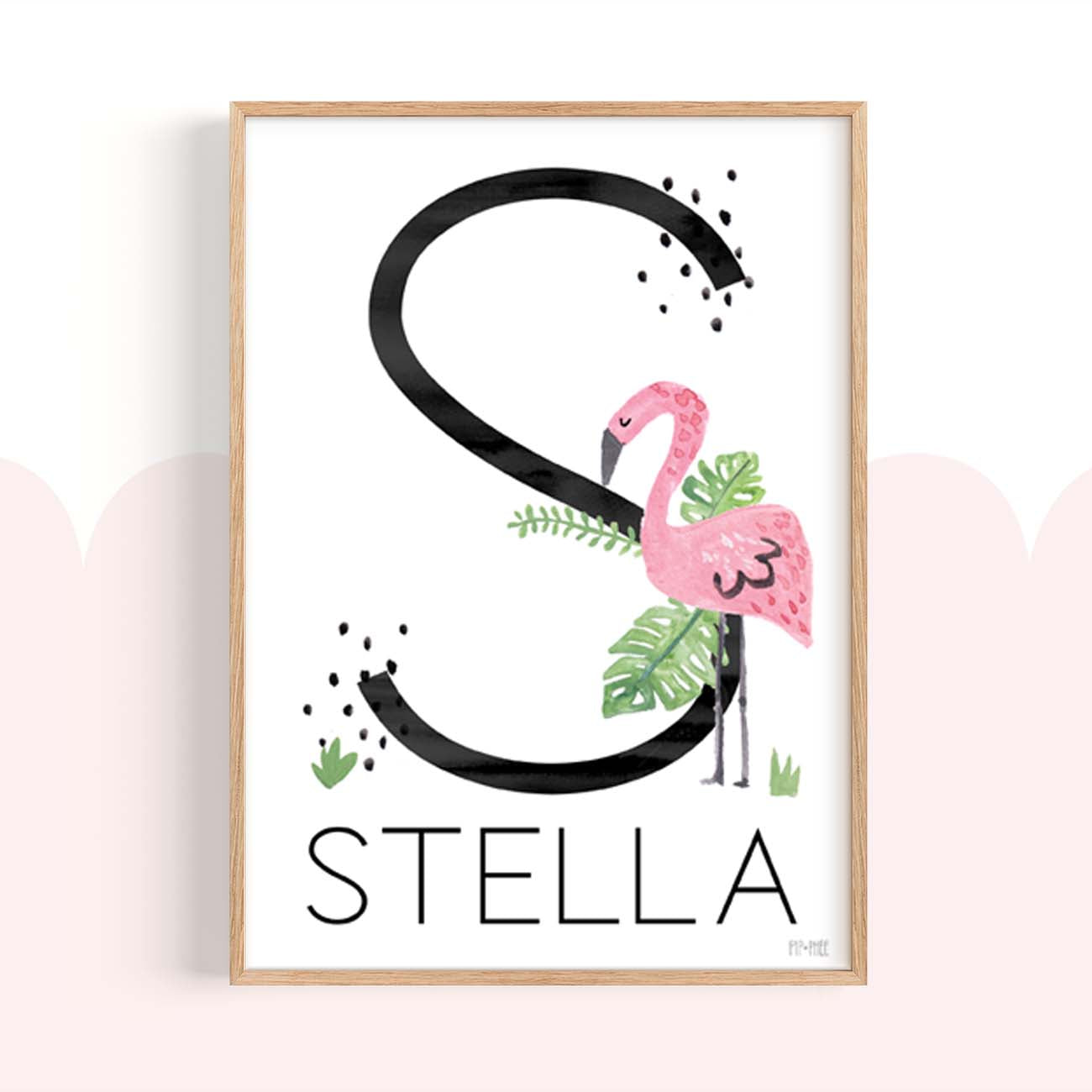 Pip+Phee Jungle Safari Personaliased Name Art Print