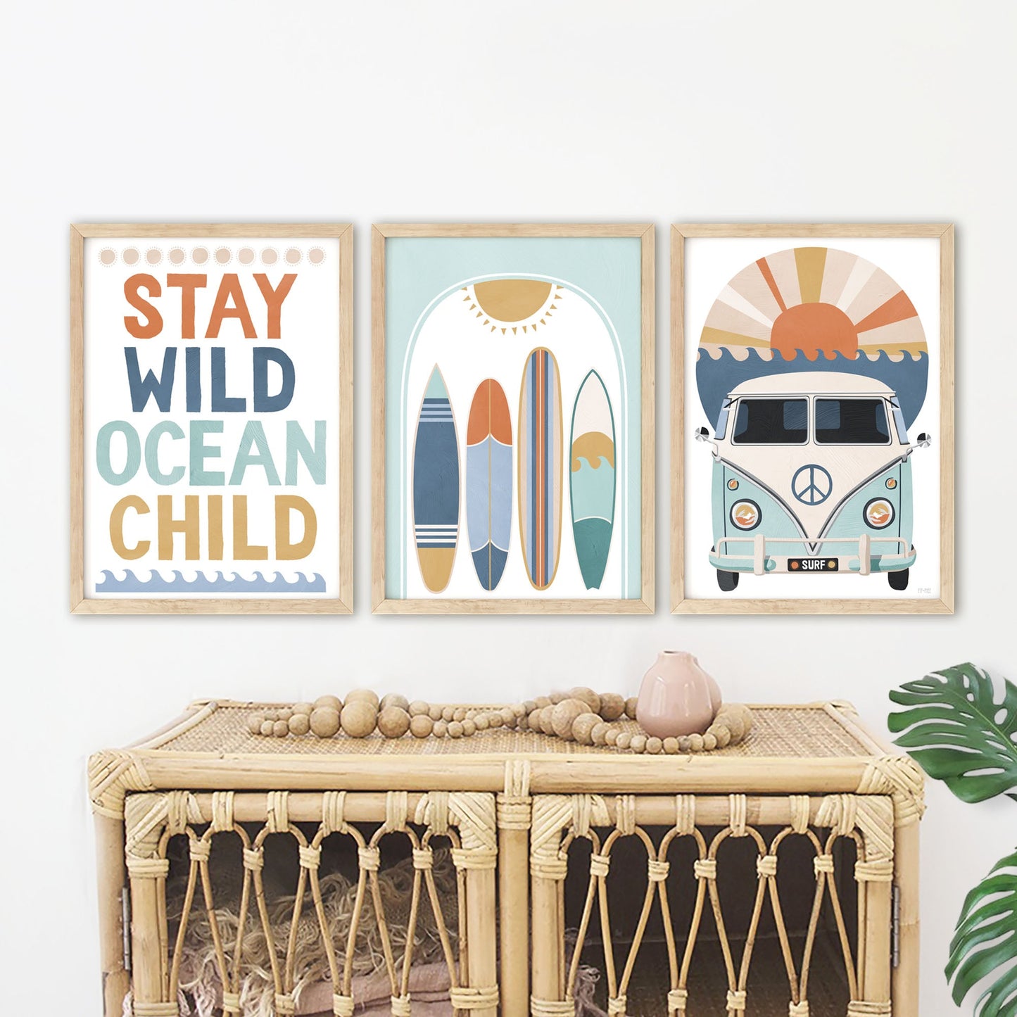 Pip+Phee Surfboard Arch Art Print