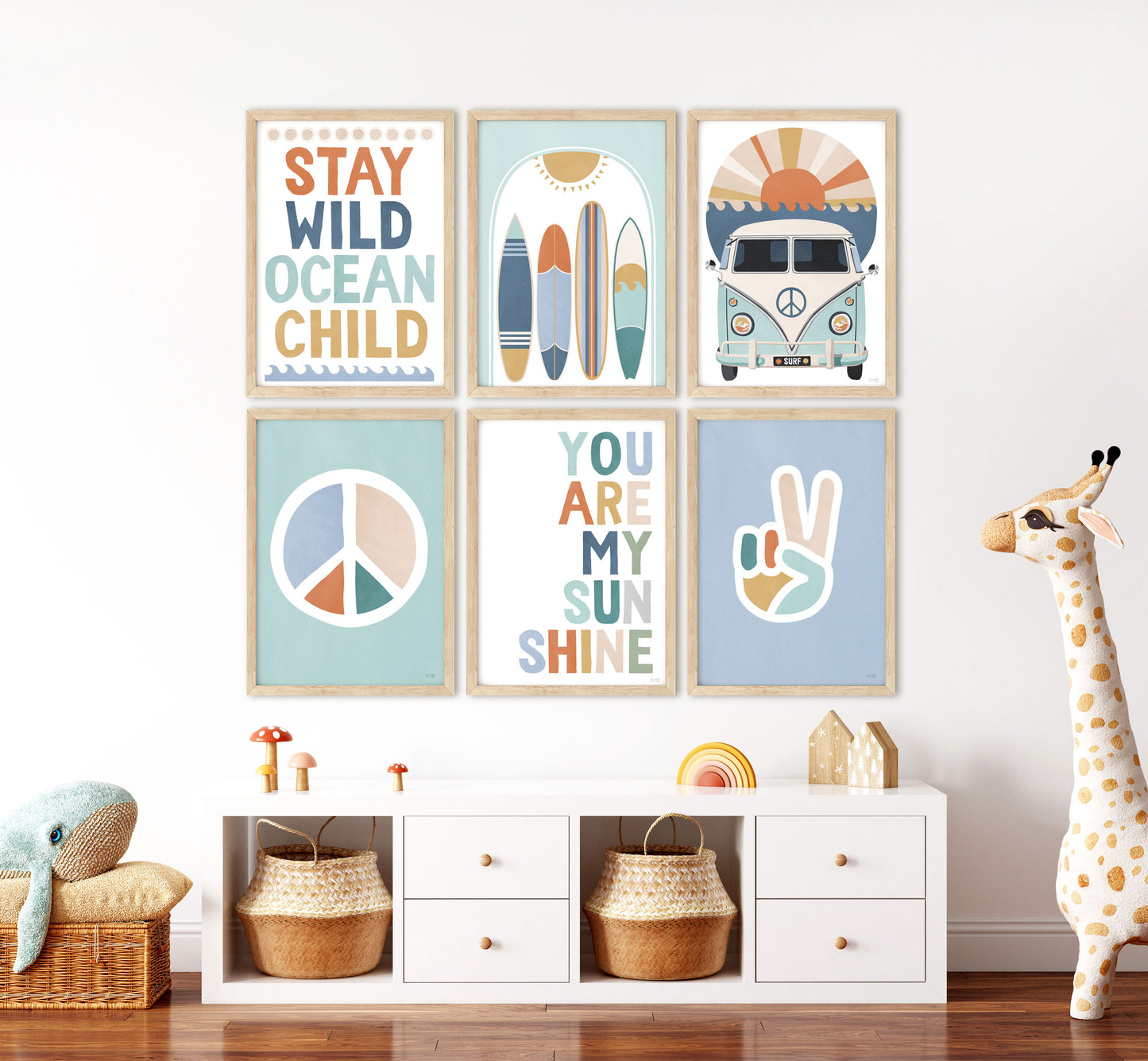 Pip+Phee Sunset Kombi Van Art Print