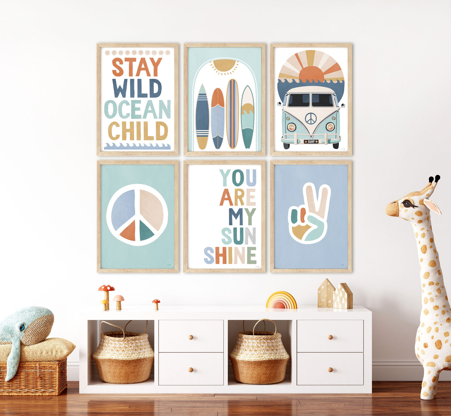 Pip+Phee Surfboard Arch Art Print