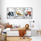 Pip+Phee Rust Construction Truck Art Print