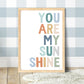 Pip+Phee You Are My Sunshine Art Print - Teal & Rust