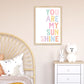 Pip+Phee You Are My Sunshine Art Print - Pastels